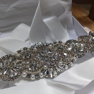 Wedding dress sash belt